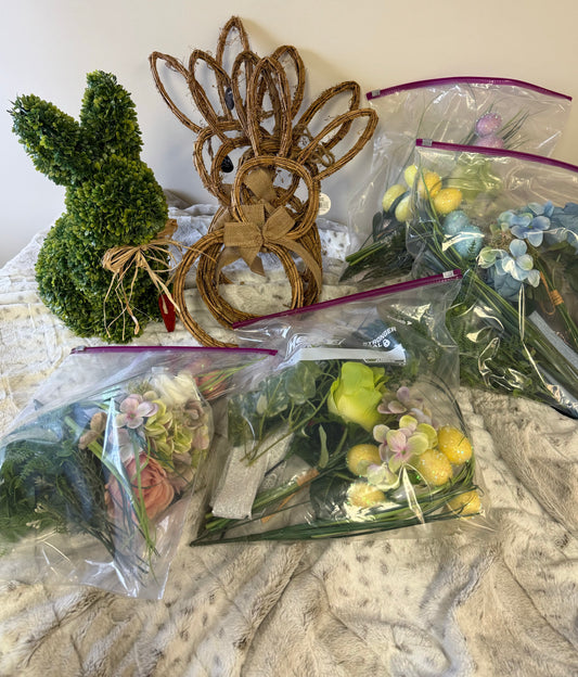 🐰 DIY Bunny Wreath Kit – Limited Edition Spring Craft