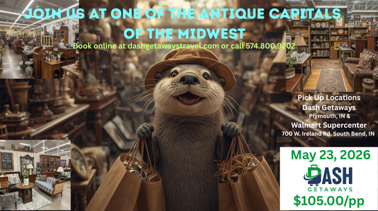 THRIFTING & ANTIQUING DAY TRIP - Allen, Michigan | One of the Antique Capitals of the Midwest - Pick Up Locations: Plymouth & South Bend