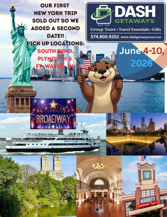 June 4-10, 2026 -New York City Lights & Liberty Adventure Pick Up: South Bend, Plymouth & Ft. Wayne