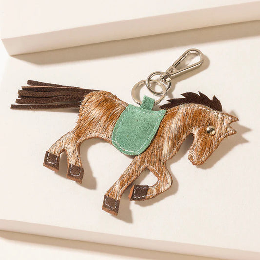 Myra Saddle Up Horse Key Chain or Purse/Tote/Backpack Charm