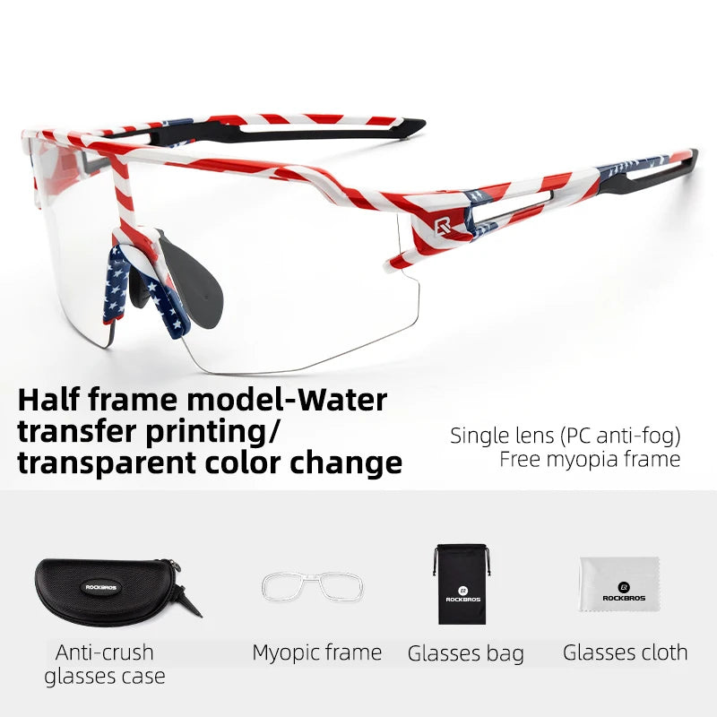 Photochromic Polarized UV400 Protection Eyewear Sunglasses