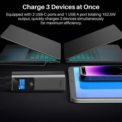 Portable Power Bank 27000mAh 3-Port Charger
