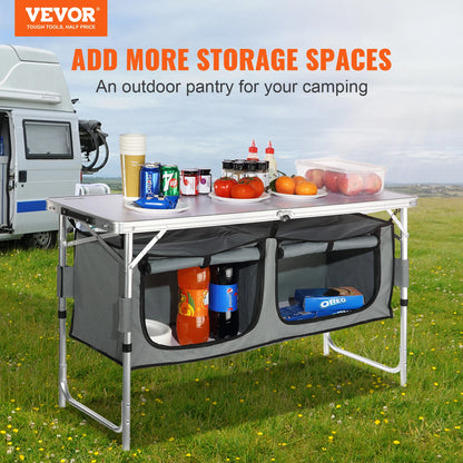 Quick set-up Folding Camping Kitchen Table