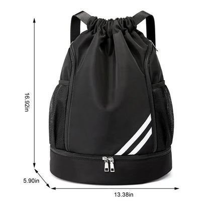 Drawstring Water Resistant Sports Bag