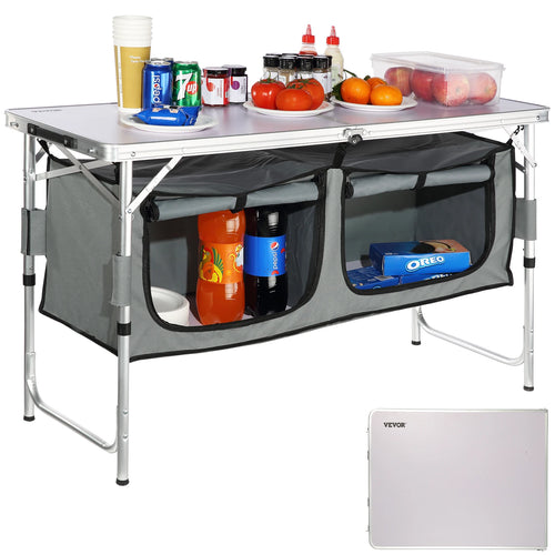 Quick set-up Folding Camping Kitchen Table