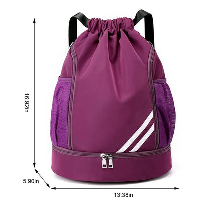 Drawstring Water Resistant Sports Bag