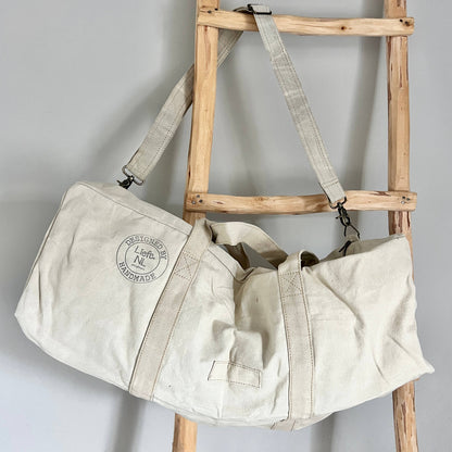 Yoga/Sports Bag heart white (vintage light canvas) NEW