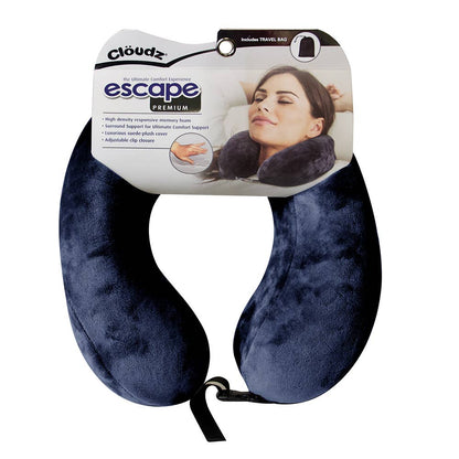 Cloudz Escape Premium Memory Foam Travel Neck Pillow