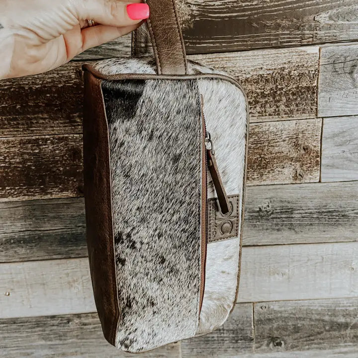 The Genuine Cowhide Dop Kit & Makeup Bag – A Touch of Everyday Luxury