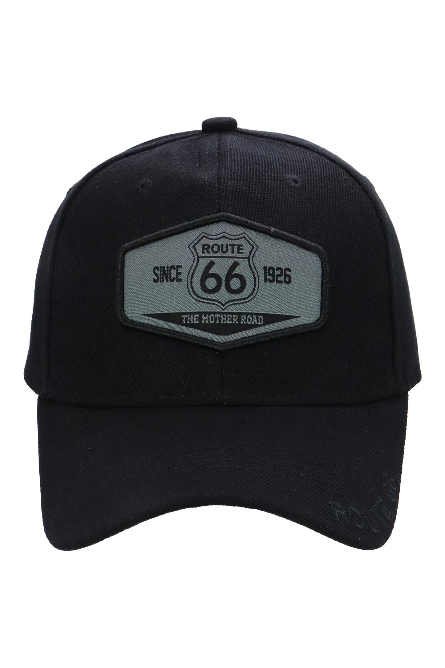 Historic Route 66 Emblem Velcro Baseball Cap