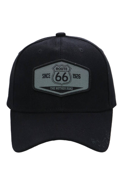 Historic Route 66 Emblem Velcro Baseball Cap