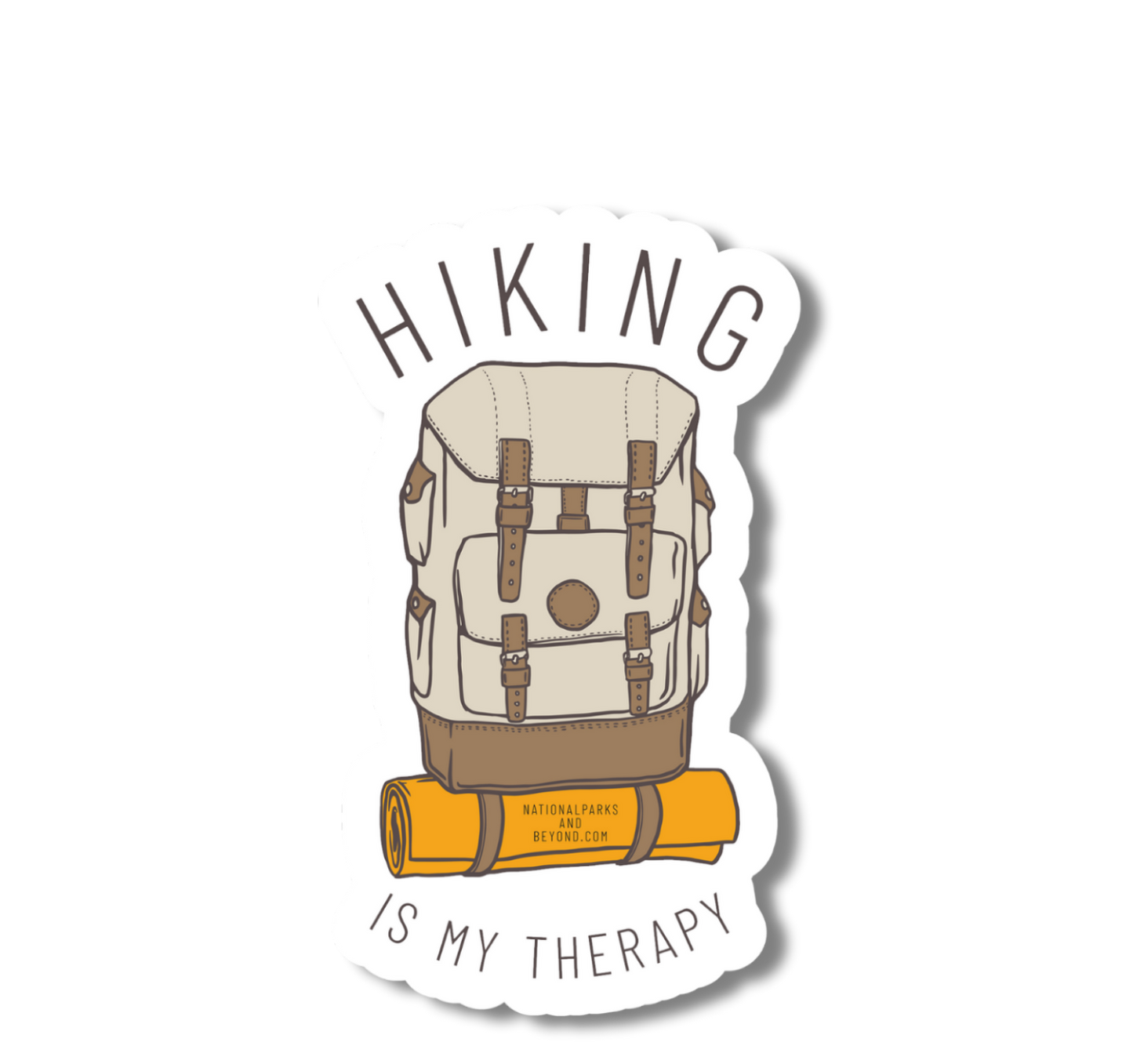 Hiking Therapy Backpack Sticker