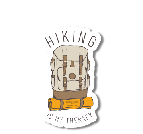 Hiking Therapy Backpack Sticker