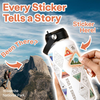 Water Bottle - Original Parks of the USA Bucket List Insulated Water Bottle 32oz w/ stamps Included