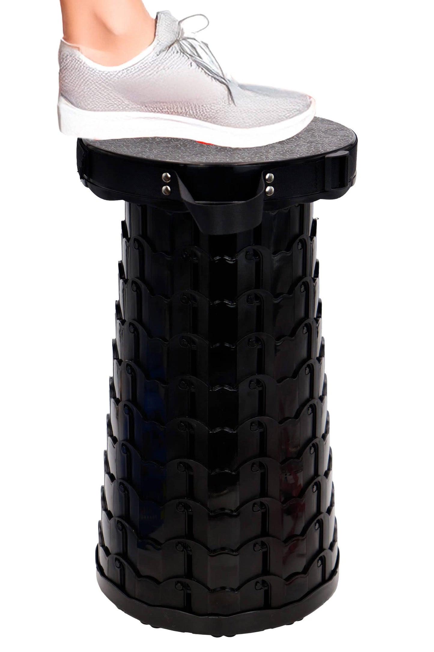 Portable Retractable Telescoping Stool - Rainbow & Black Mix