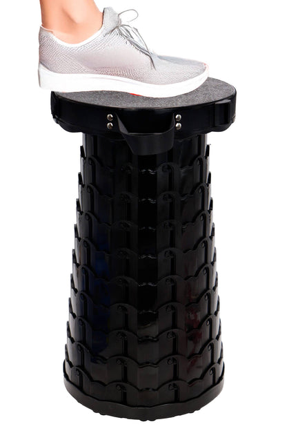 Portable Retractable Telescoping Stool - Rainbow & Black Mix