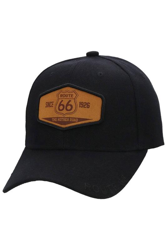 Historic Route 66 Emblem Velcro Baseball Cap