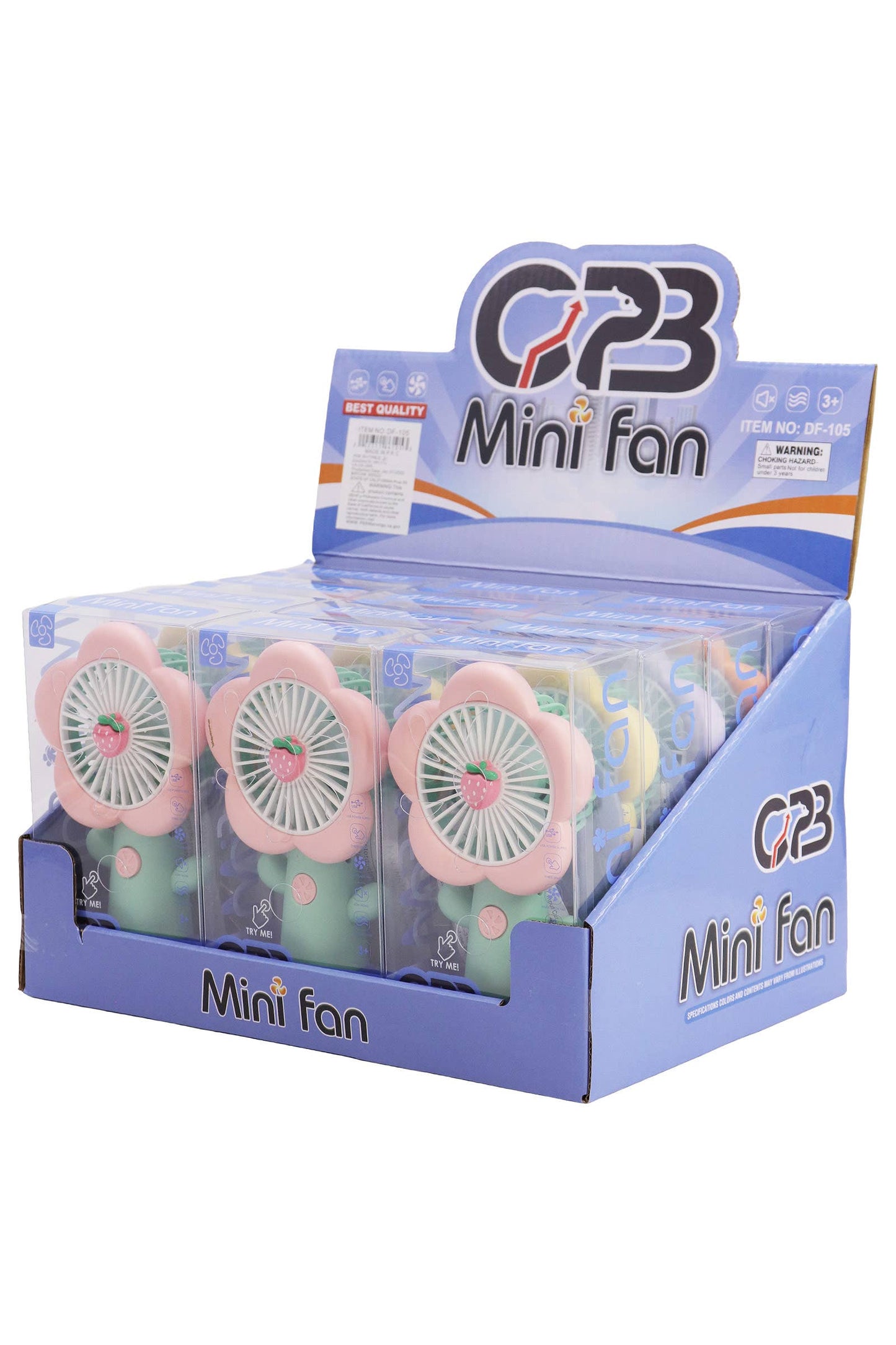 Flower Petal Fruit Pastel Handheld Electric Fan