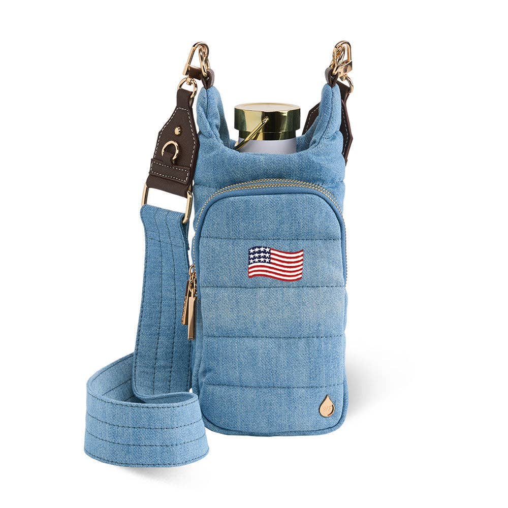 Light Denim HydroBag® with Flag Embroidery