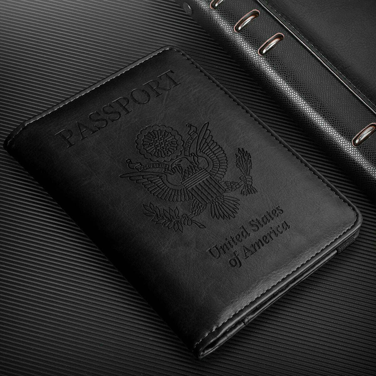 Passport Holder Anti-theft Anti-scanning - Leather