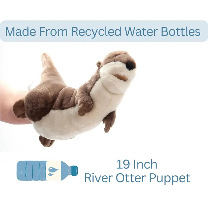 19" River Otter Puppet Stuffed Animal