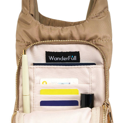 WanderFull® HydroBag® – Original Puffer Water Bottle Bag - Khaki