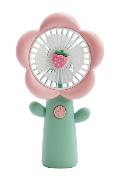 Flower Petal Fruit Pastel Handheld Electric Fan