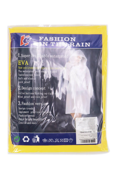 Hooded Poncho Raincoat - Unisex