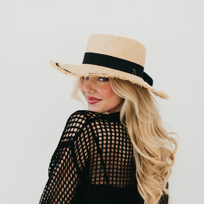 Blaze Bow Fringe Sun Hat -The Must-Have Summer Statement!