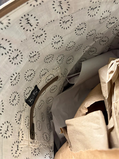 Myra (Elisa) Brown Cowhide Travel Overnight/Weekender Bag