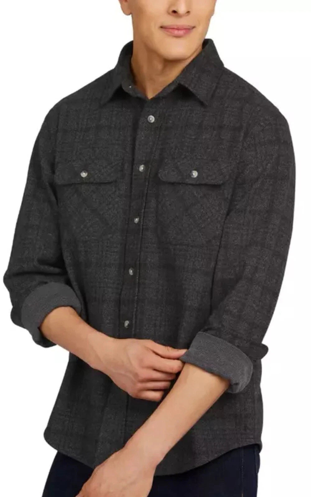CHAPS Flannel Knit Long Sleeve (Mens)