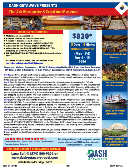 2026 Trip! The Ark Encounter & Creation Museum