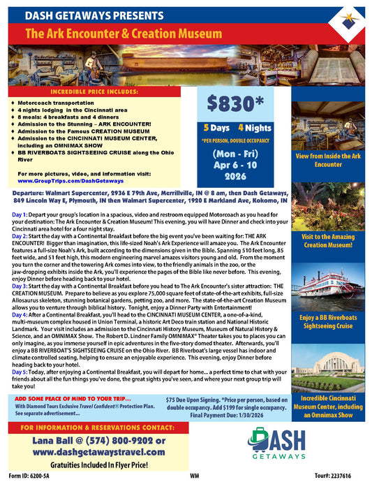 2026 Trip! The Ark Encounter & Creation Museum