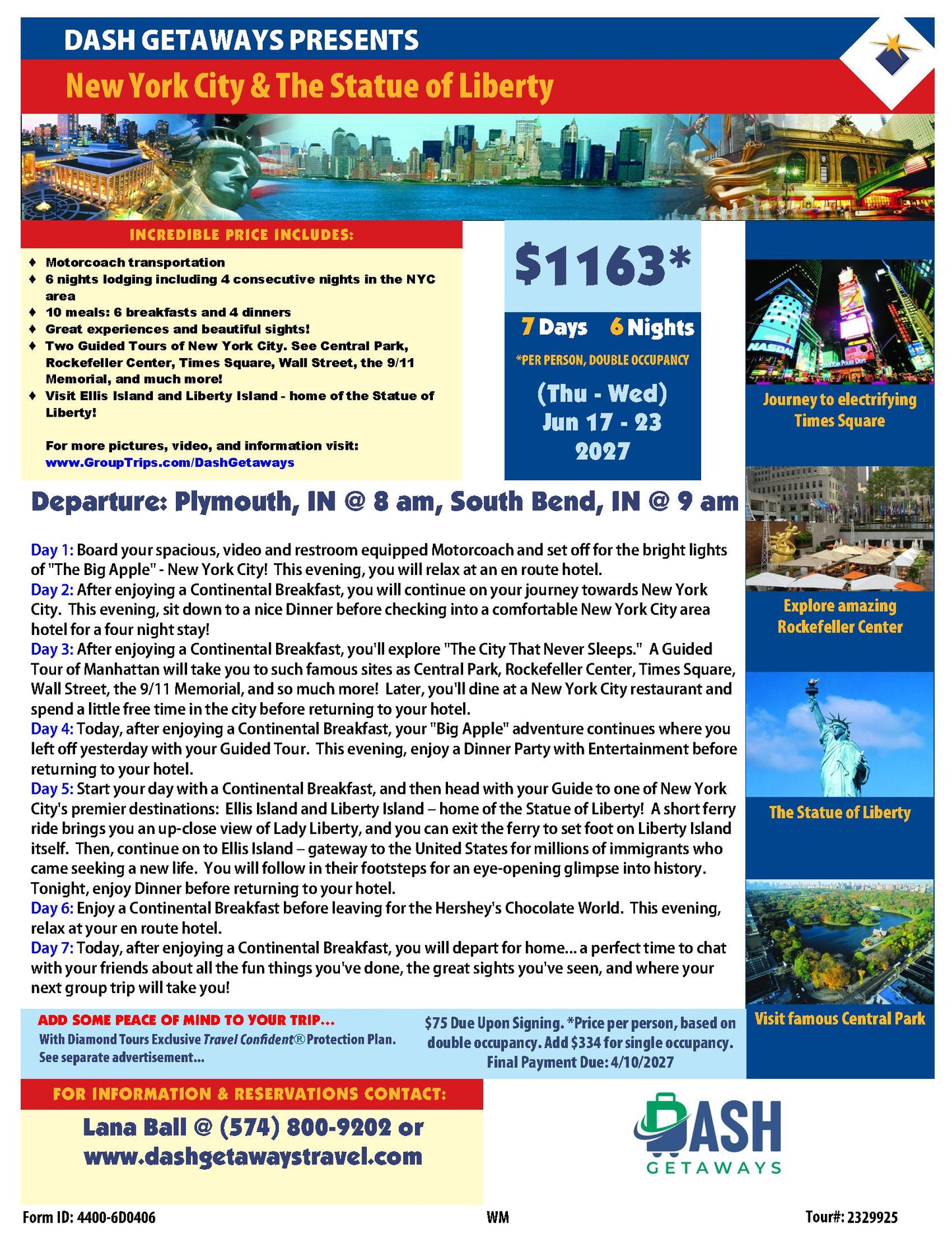 2027 Summer New York City Lights & Liberty Adventure!